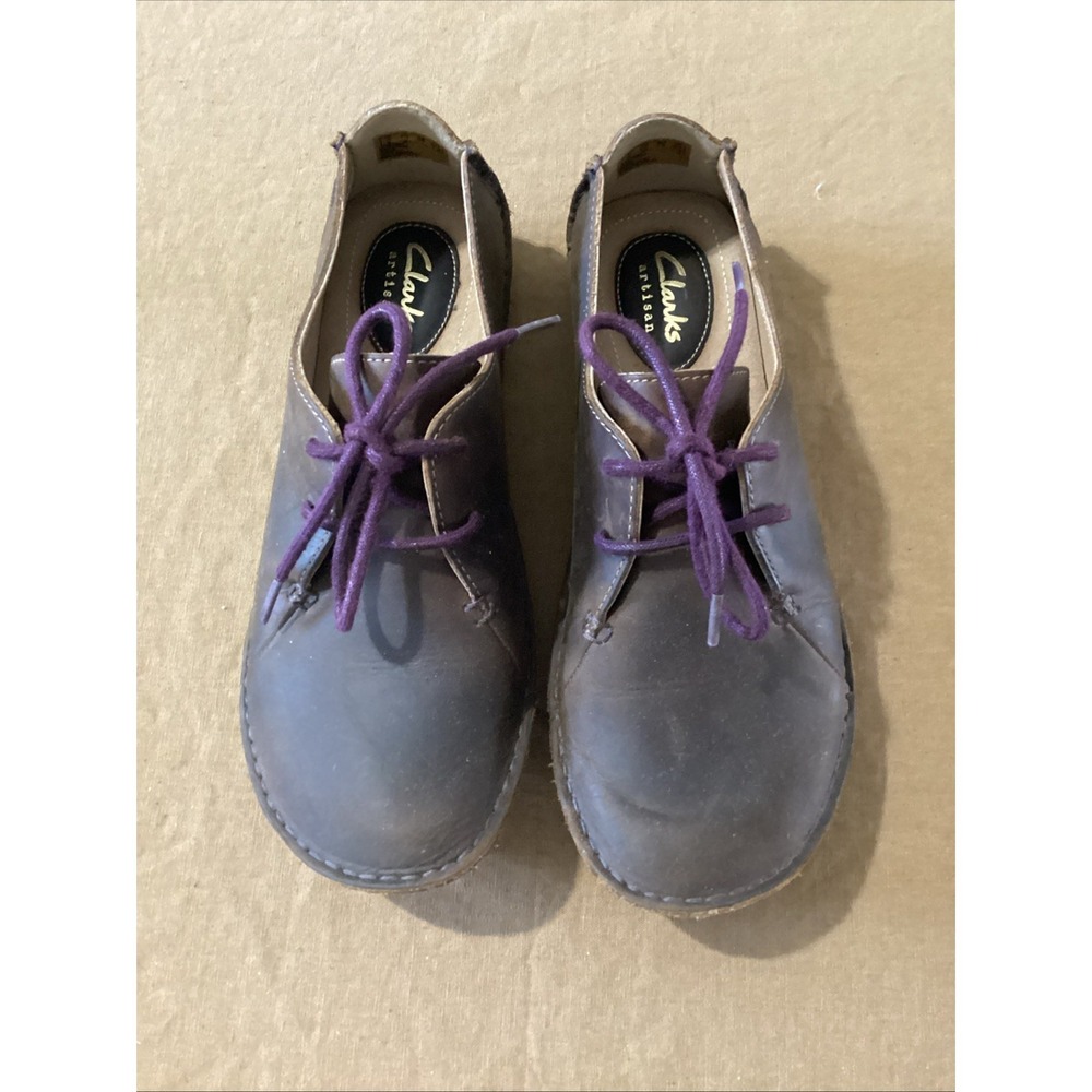 Clarks Artisan Janey Mae Women's 7.5M Oxford Shoes Beeswax Brown Leather